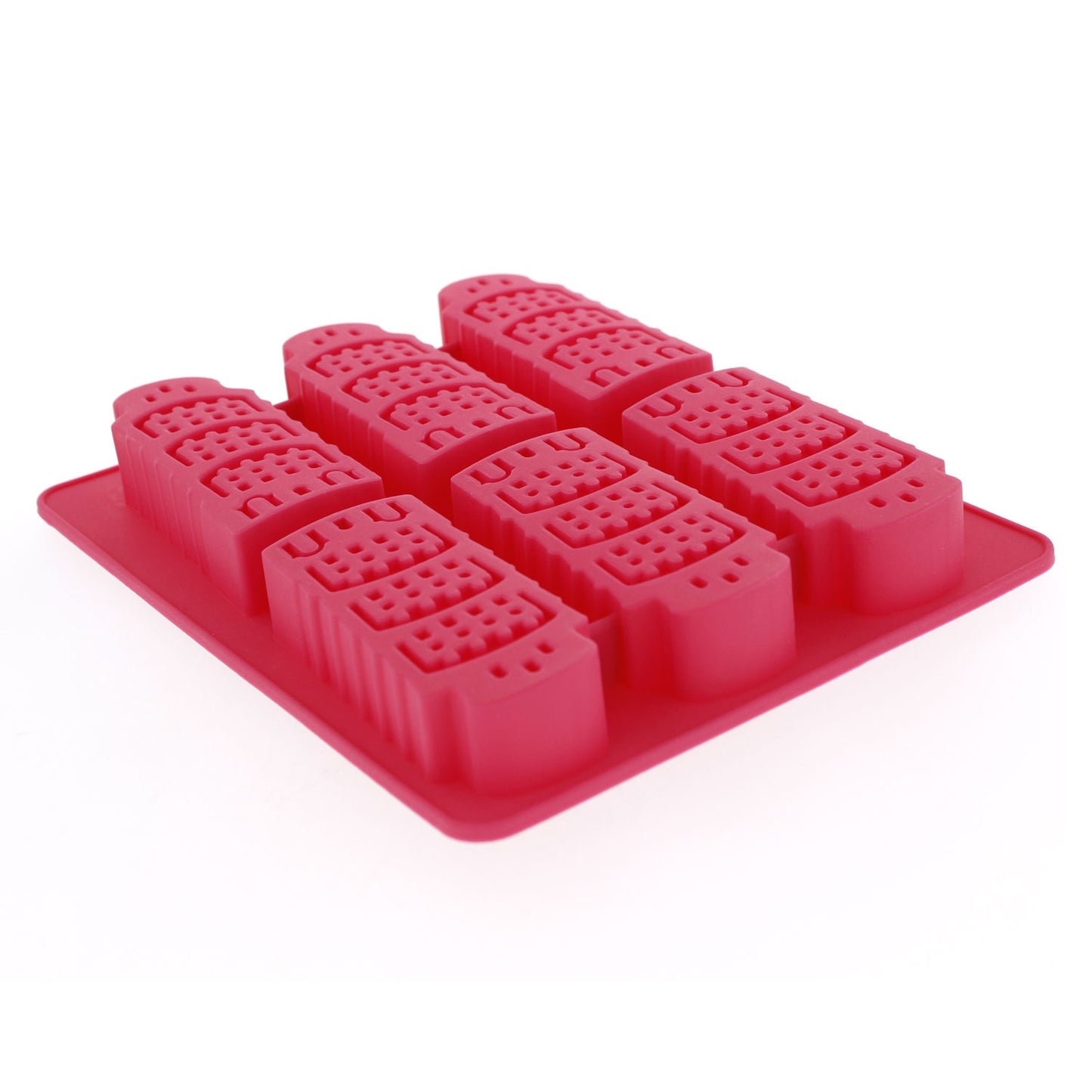 Elbee Home 6-Piece Silicone Leaning Tower of Pisa Tray for Making Homemade Ice, Candy, Chocolate, Gummy, Jello, and More.