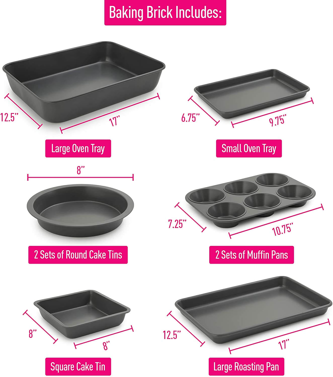 Stack 'N Store Nonstick Baking Set