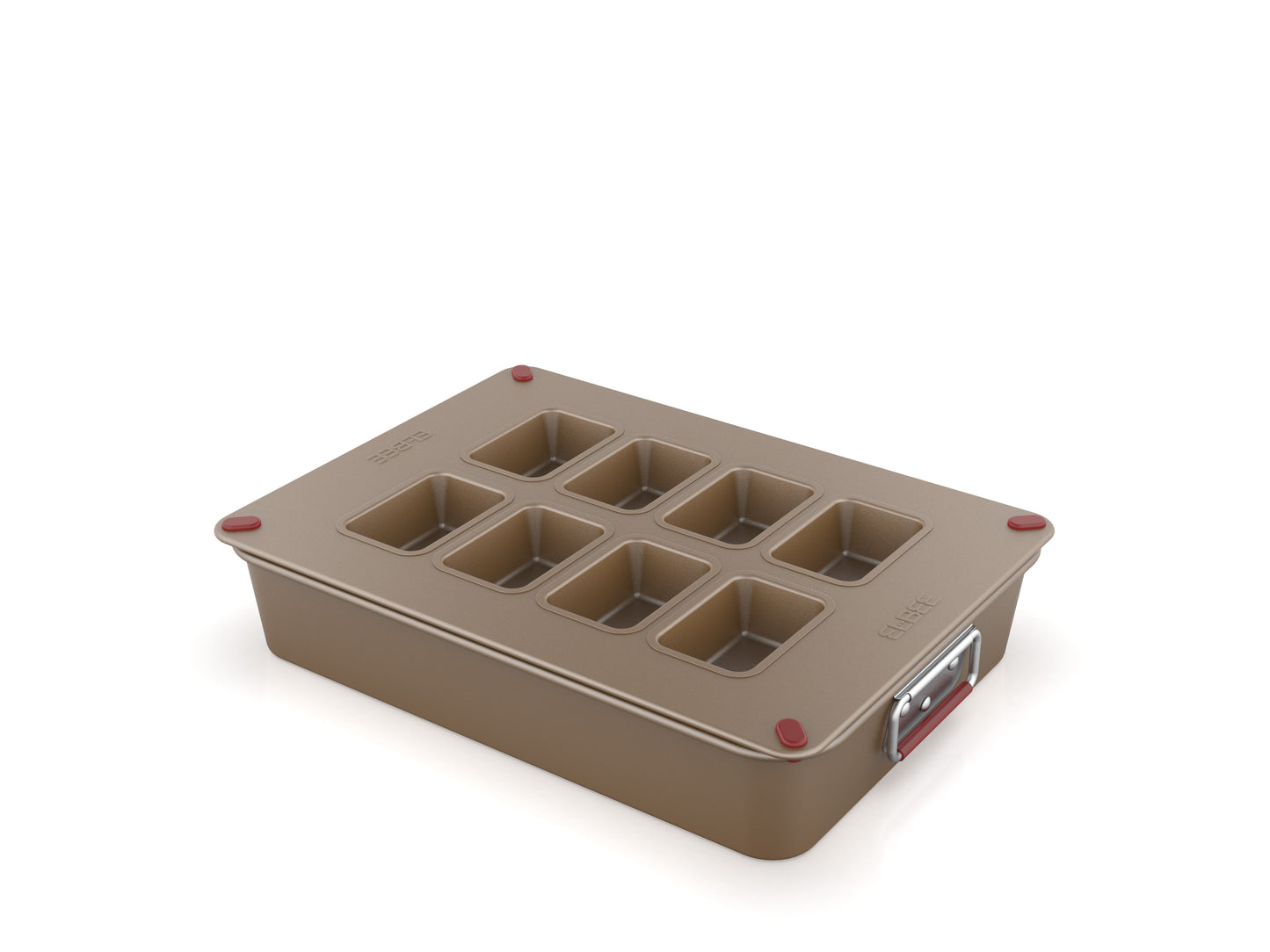 Elbee Home 8-Piece Nonstick Space Saving Bread Baking Pan Set