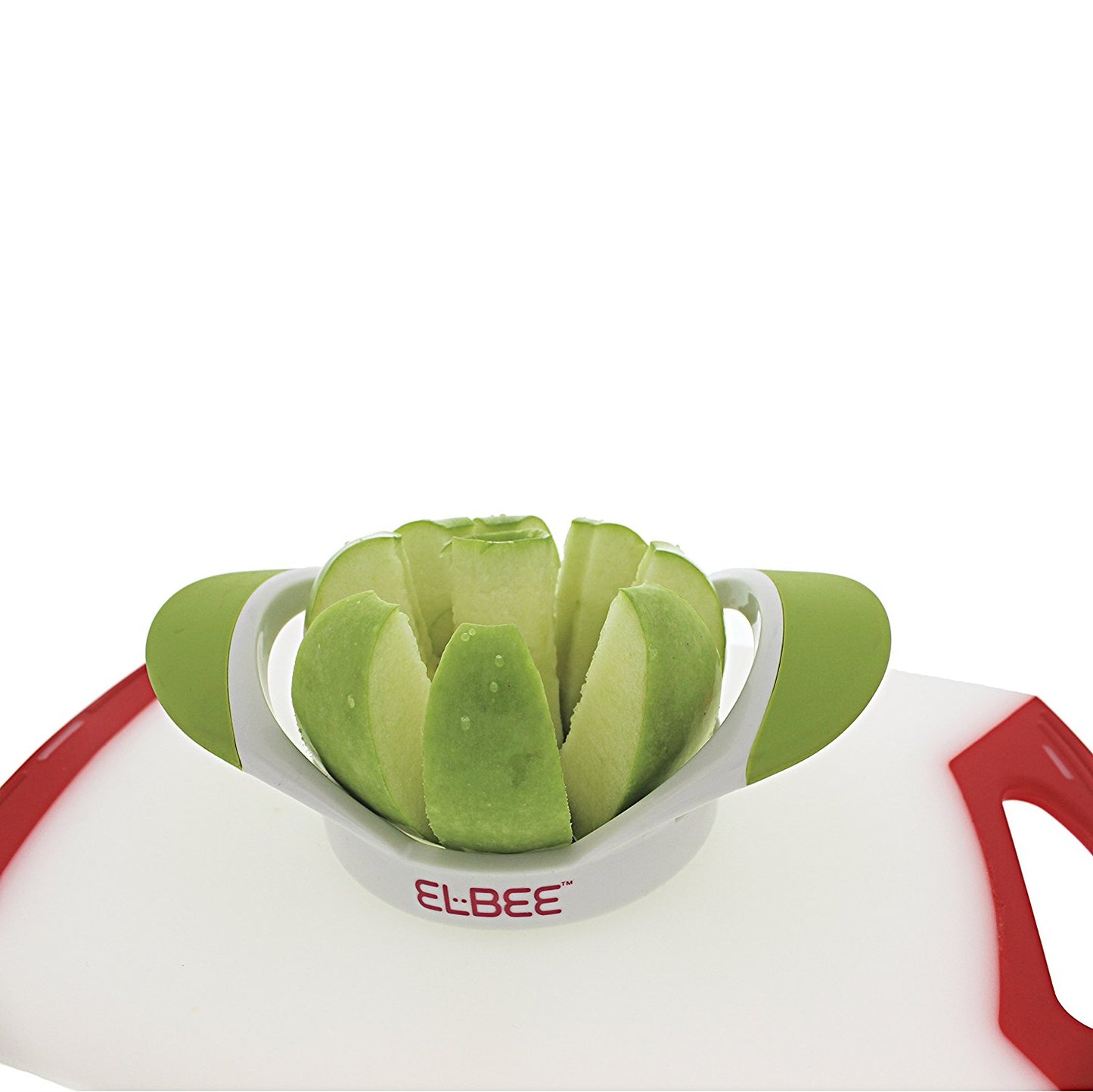 Elbee Apple Corer - Comfortable Grip Apple Slicer - Quality Stainless Steel Blade Makes 8 Slices