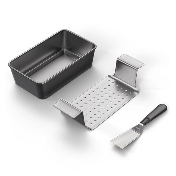 Meatloaf pan with drain tray